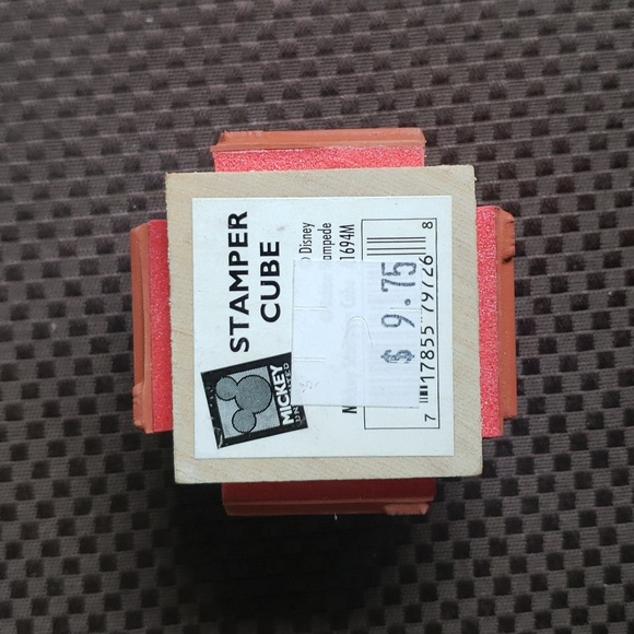 Mickey Faces Rubber Stamper Cube•4 Images On 1 Block•Rubber Stampede•Walt Disney - Picture 8 of 9